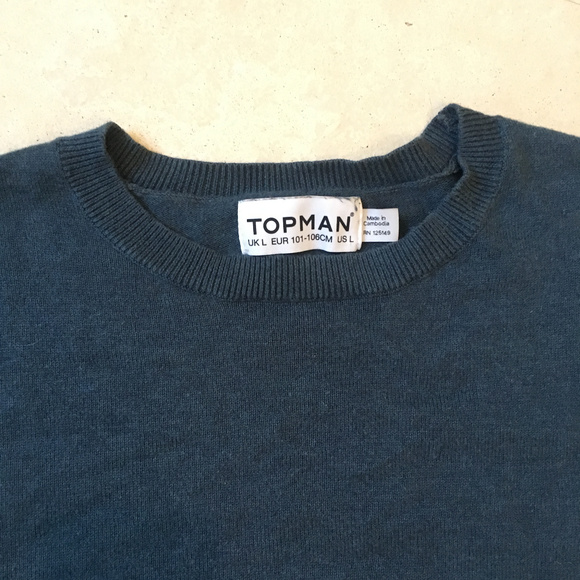 Topman Teal Sweater - Picture 2 of 5